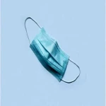 ماسک سه لایه جراحی (پرستاری) سفید آبی ضد باکتری یکبار مصرف
