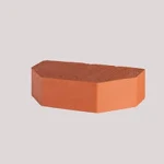 آجر قزاقی قم؛ معماری ساختمان رستیک قرمز زرد رنگ brick