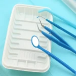 ظروف یکبار مصرف دندانپزشکی؛ پلی اتیلن استریل ساده 3 لوازم سینی لیوان پیش بند
