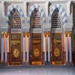درب فلزی مسجد؛ آهنی فولادی 3 رنگ نقره ای طلایی سفید