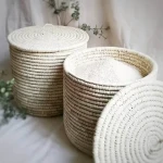 سبد حصیری برنج Rice wicker basket منافذ ریز قابل شستشو