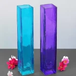 گلدان پلاستیکی شفاف؛ استوانه ای مستعطیل 3 مدل پایه دار دیواری آویز