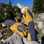 دستکش کوهنوردی زمستانی؛ عایق پشم خز یک در سه (2 3) انگشتی