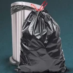 کیسه زباله بند دار؛ سفید نارنجی مشکی رولی بسته مقوایی (25 50) عددی