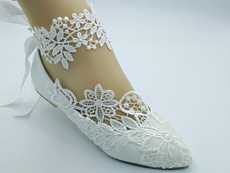 مشخصات کفش عروس بدون پاشنه
