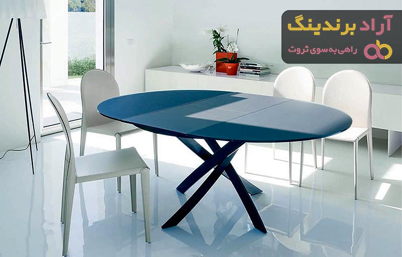 قیمت خرید میز پلاستیکی بیضی + عکس
