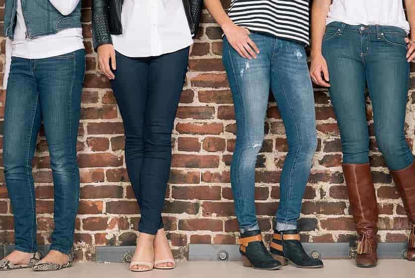 شلوار لی زنانه jeans مام استایل بگ نیم بگ قد (80 90 100)