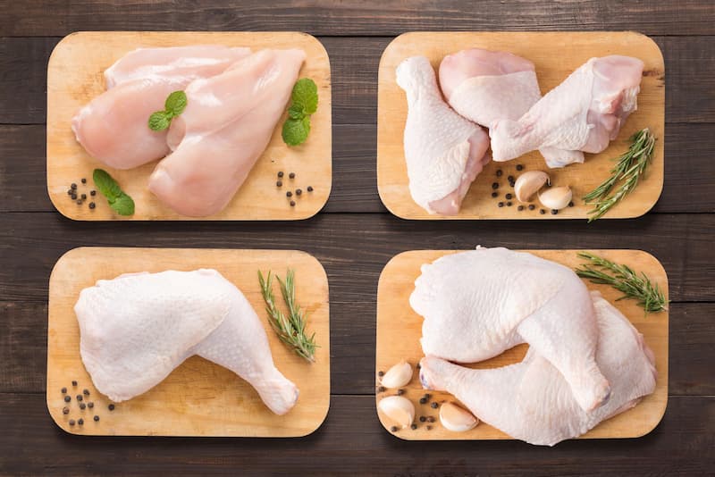 گوشت مرغ کامل؛ طبع گرم رفع خشکی پوست حاوی Vitamin D