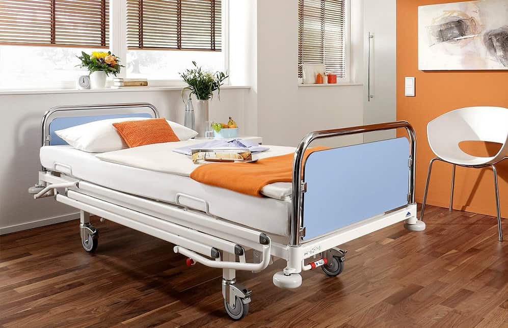 تخت بیمارستان مریض؛ مکانیکی برقی بادوام قابلیت تنظیم ارتفاع
