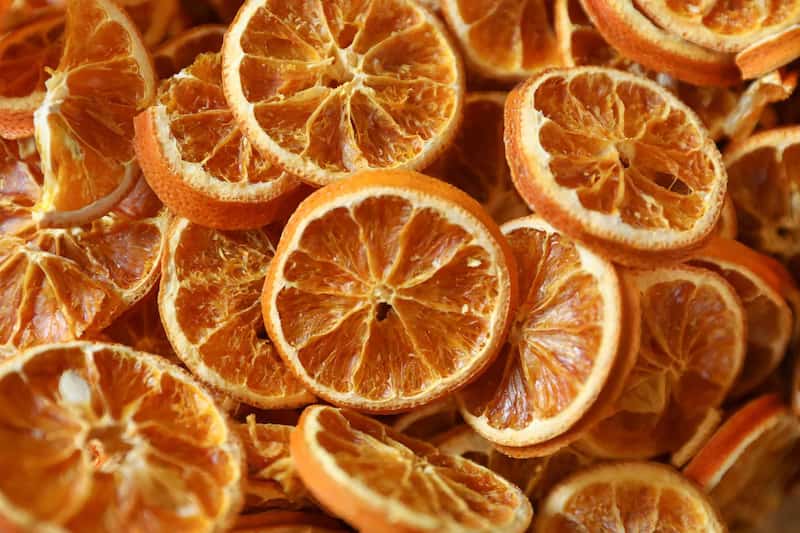 میوه خشک شده پرتقال؛ خونی معمولی حلقه نیم سانتی حاوی Vitamin C