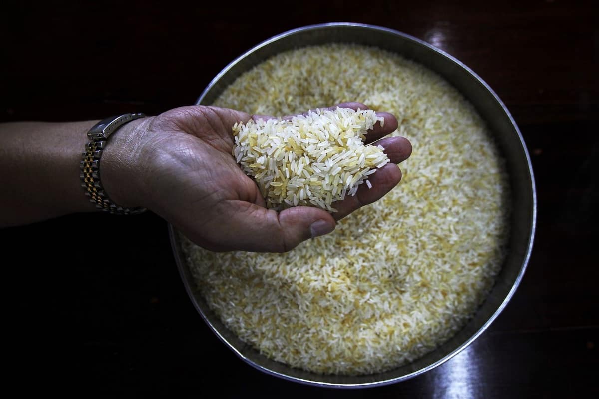 برنج تایلندی 50 کیلویی؛ هومالی نیم جوش رنگ مات زرد Thailand