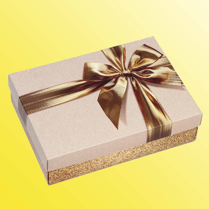 جعبه مقوایی طلا (باکس) ساده طرح دار فابریانو اینوربرد زیورآلات Iran
