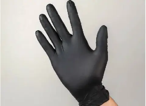 دستکش یکبار مصرف مشکی؛ لاتکس نیتریل مقاوم ضخیم BLACK