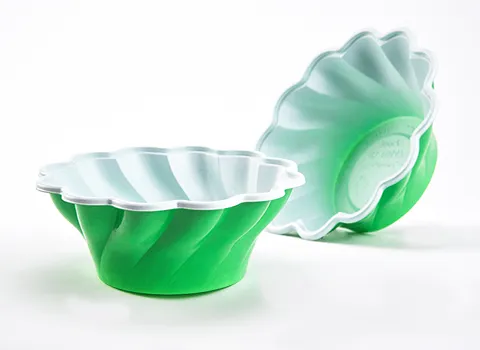 کاسه یکبار مصرف سبز؛ مات شفاف جنس پلاستیکی حجم 300 سی سی