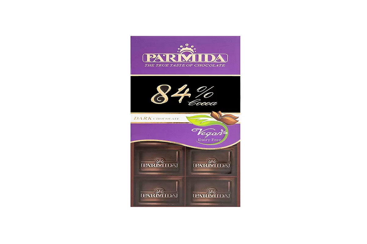 مشخصات شکلات تلخ پارمیدا ۸۴ درصد