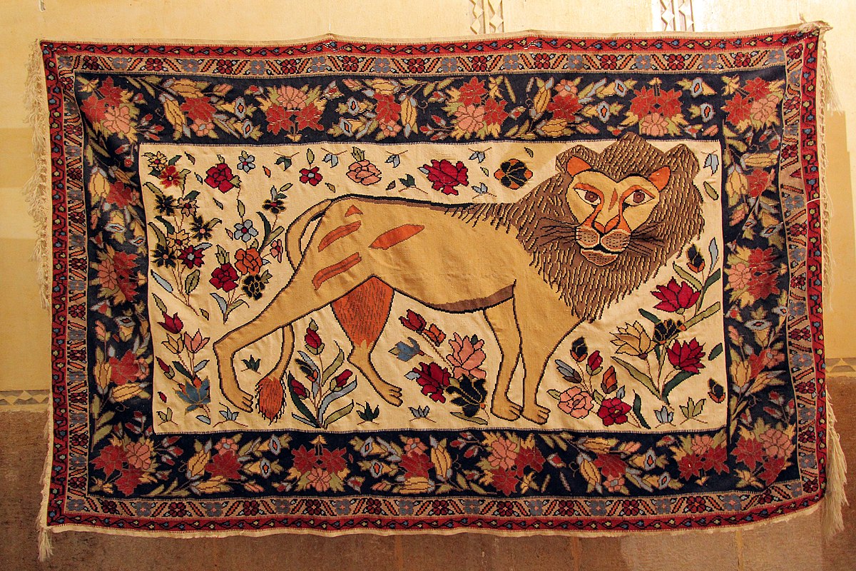 مشخصات فرش ایرانی رنگ روشن