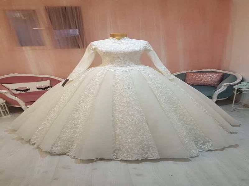 قیمت لباس عروس با حجاب + خرید و فروش