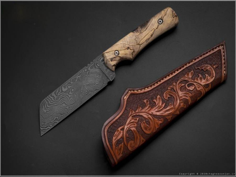 چاقو فولاد دمشقی