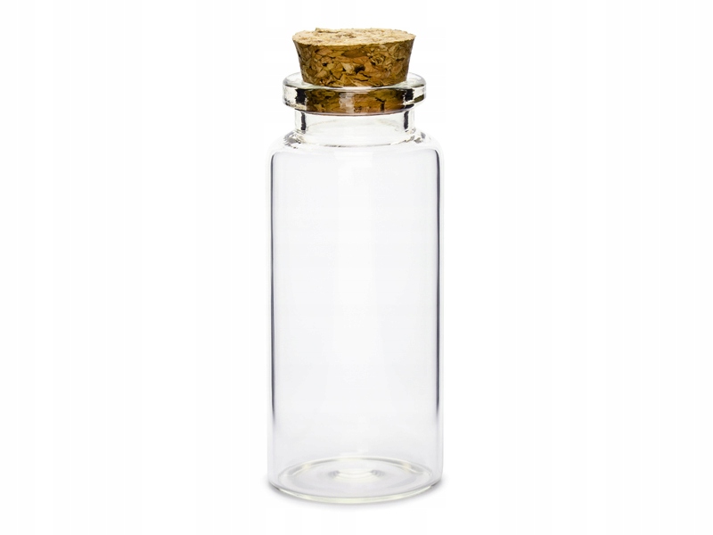 بطری شیشه ای کوچک با چوب پنبه