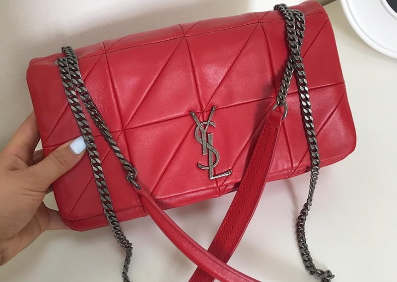 کیف چرم قرمز زنانه