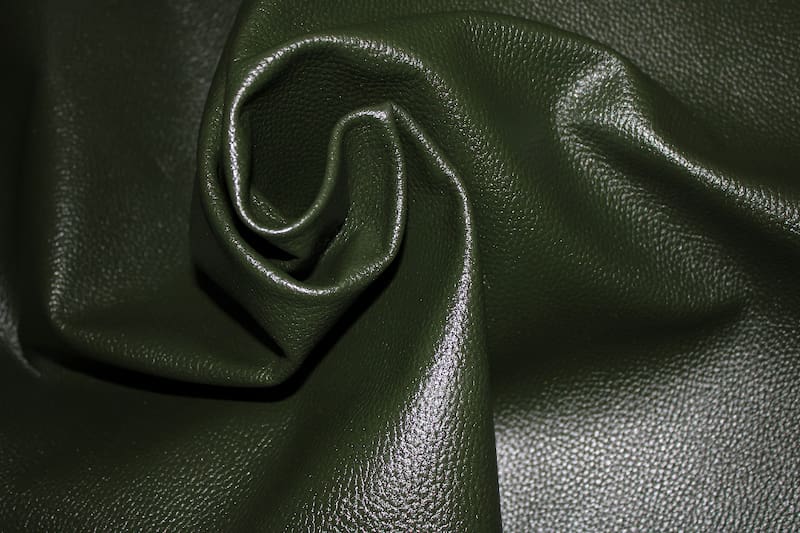 کیف چرم سبز یشمی