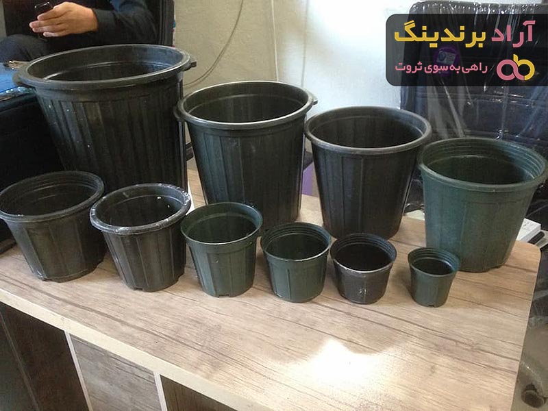 قیمت گلدان پلاستیکی گلخانه ای ارزان