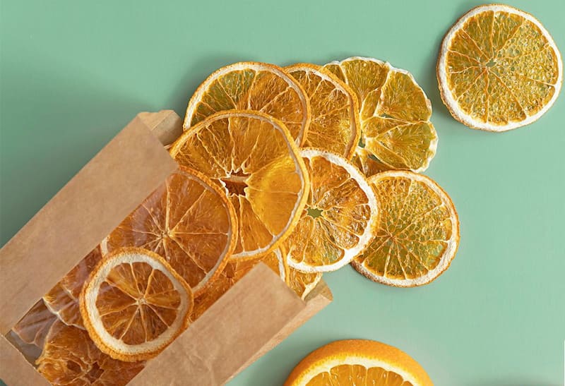 چیپس پرتقال بدون پوست