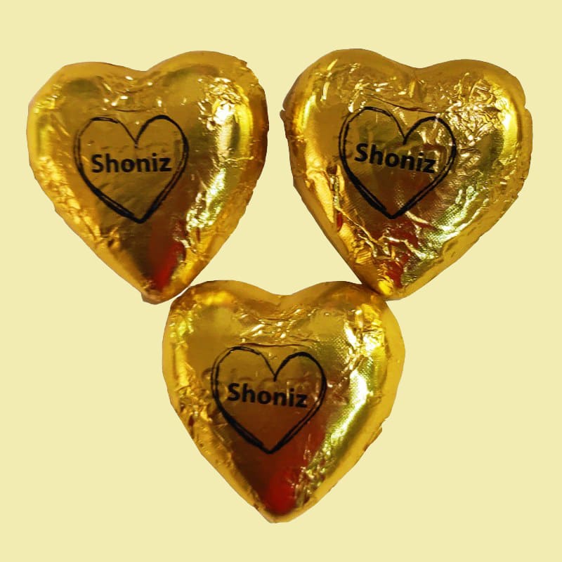شکلات قلبی شونیز طلایی