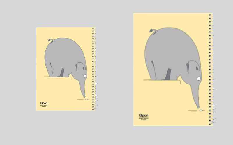 دفتر نقاشی فیلی بزرگ اصل
