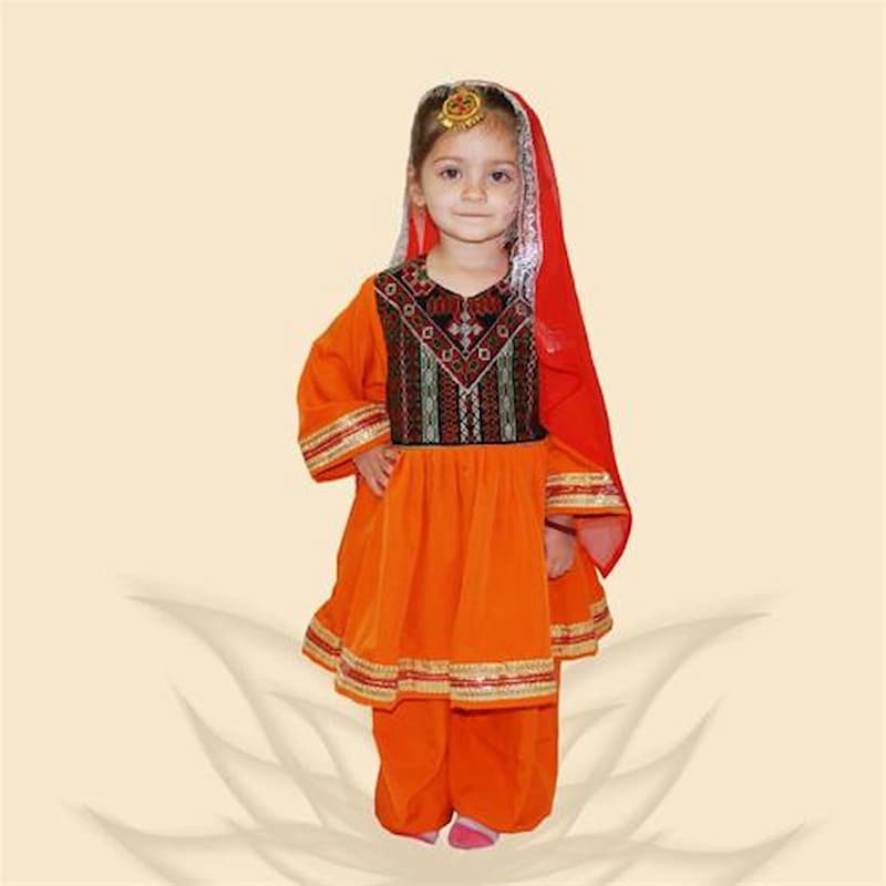 لباس افغانی بچه گانه دخترانه