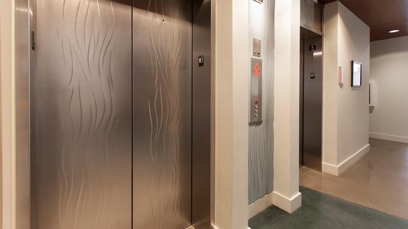 درب کابین آسانسور استیل