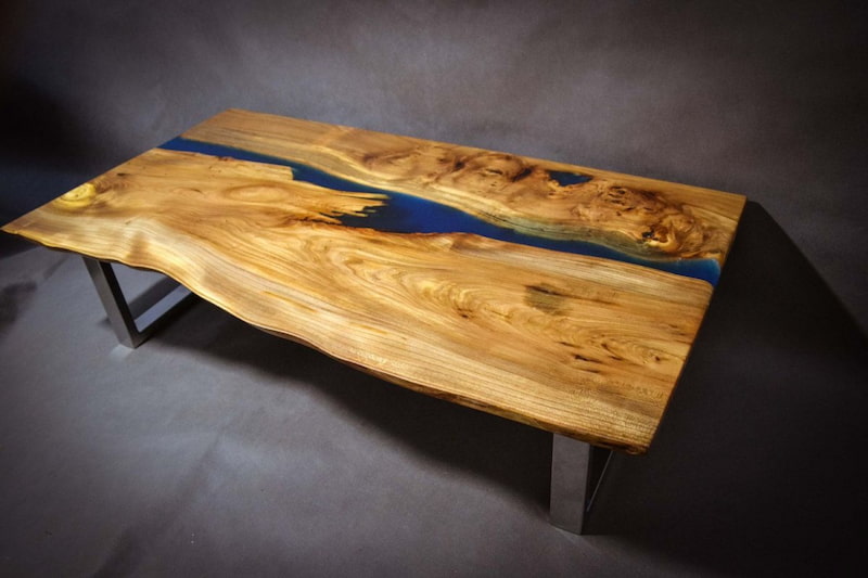 میز رزین و چوب
