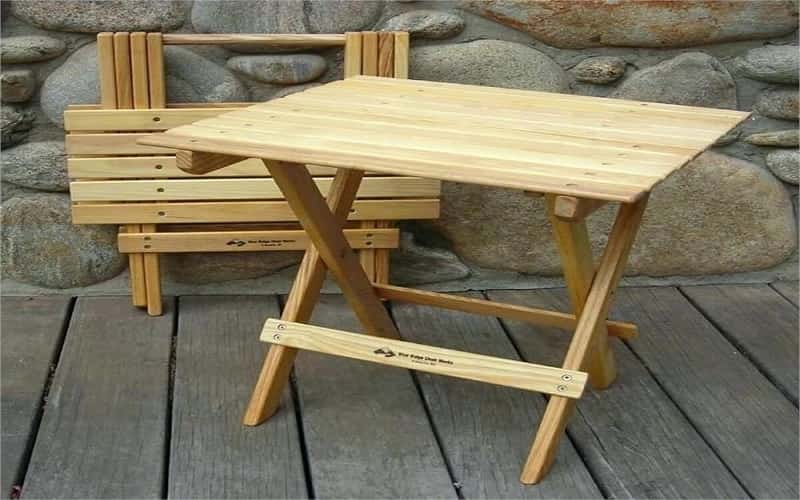 میز چوبی تاشو کوچک