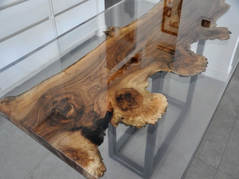 میز اپوکسی چوب
