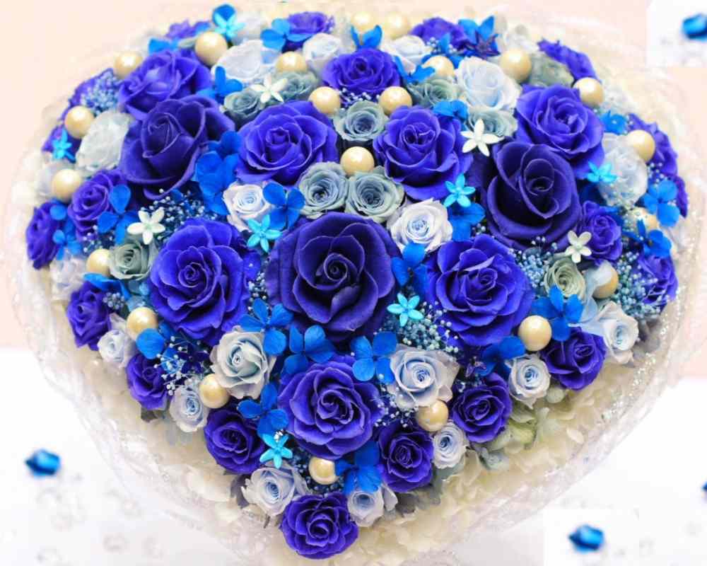  گل رز آبی مصنوعی