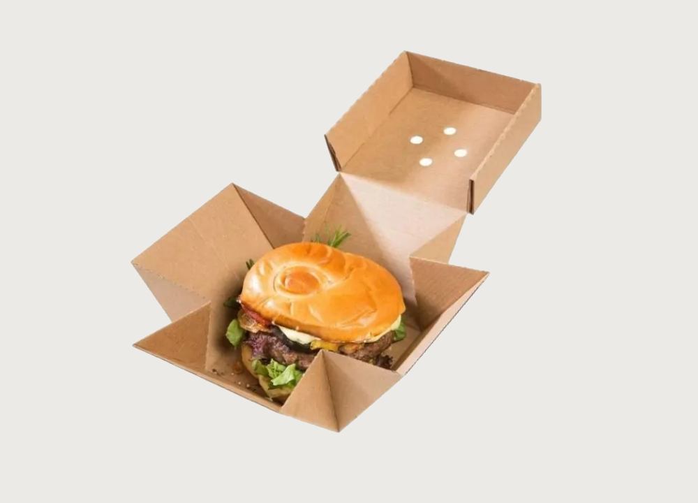 جعبه همبرگر بدون چاپ