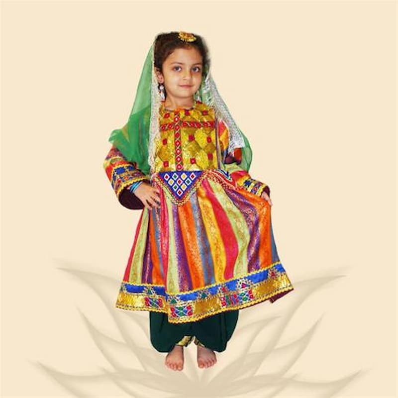 لباس افغانی دخترانه