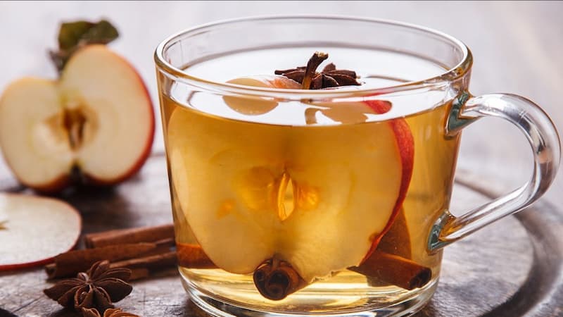 چای سیب و دارچین