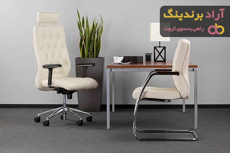 leather office chair no wheels