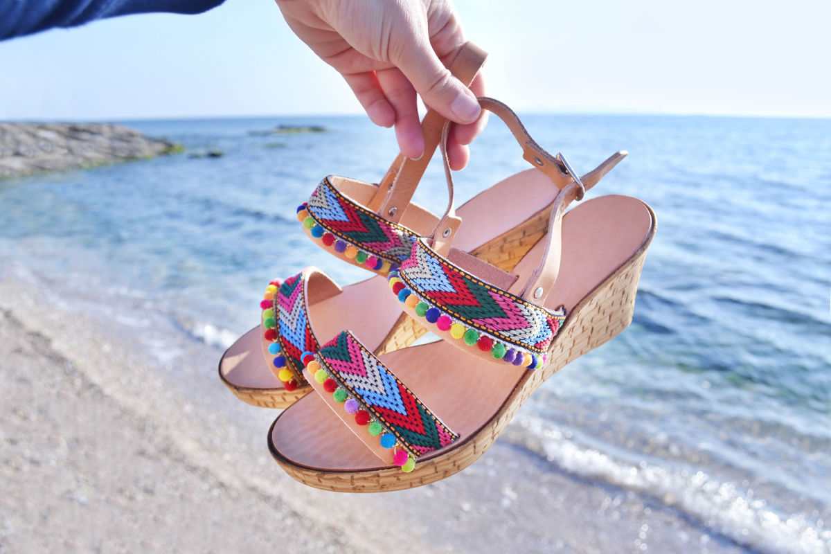 کفش ساحلی زنانه مشکی