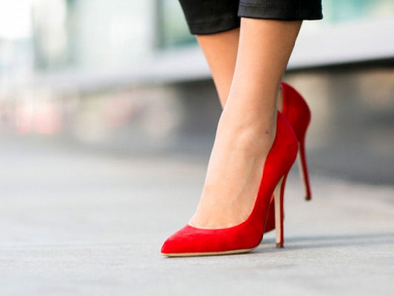 کفش مجلسی قرمز زنانه جدید