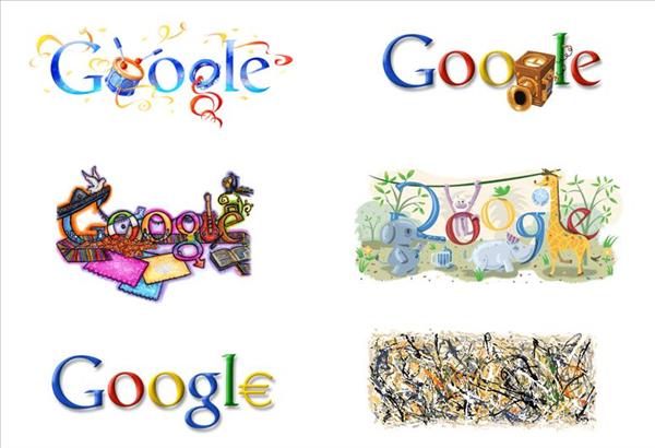 آرم های مختلف گوگل