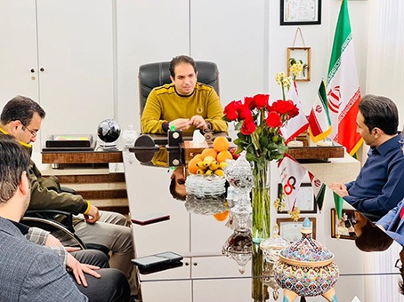 جلسه ریاست محترم آراد برندینگ در دفتر میدان امام با مدیران اجرایی