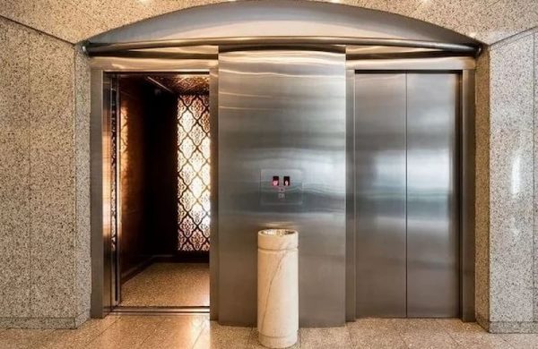 درب آسانسور سانترال ارزان دست دوم طلایی