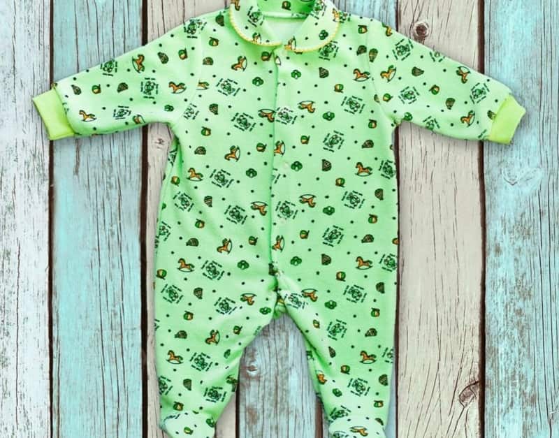 لباس نوزادی سبز