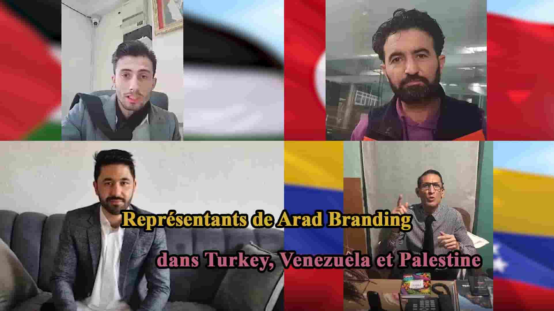 Représentants d'Arad Branding en Turquie, au Venezuela et en Palestine + Nouvelles opportunités et capacités d'exportation