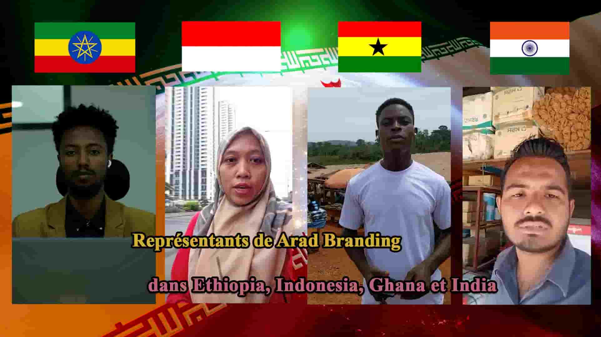 Nouveaux représentants d'Éthiopie, d'Indonésie, du Ghana et d'Inde | Les objectifs d'Arad Branding en invitant les gens au commerce